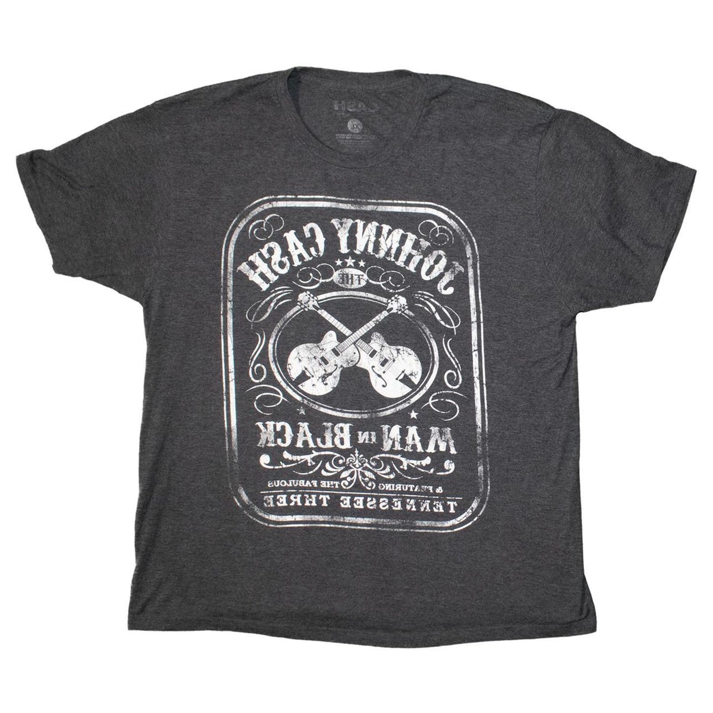 Johnny cash man in black Tee