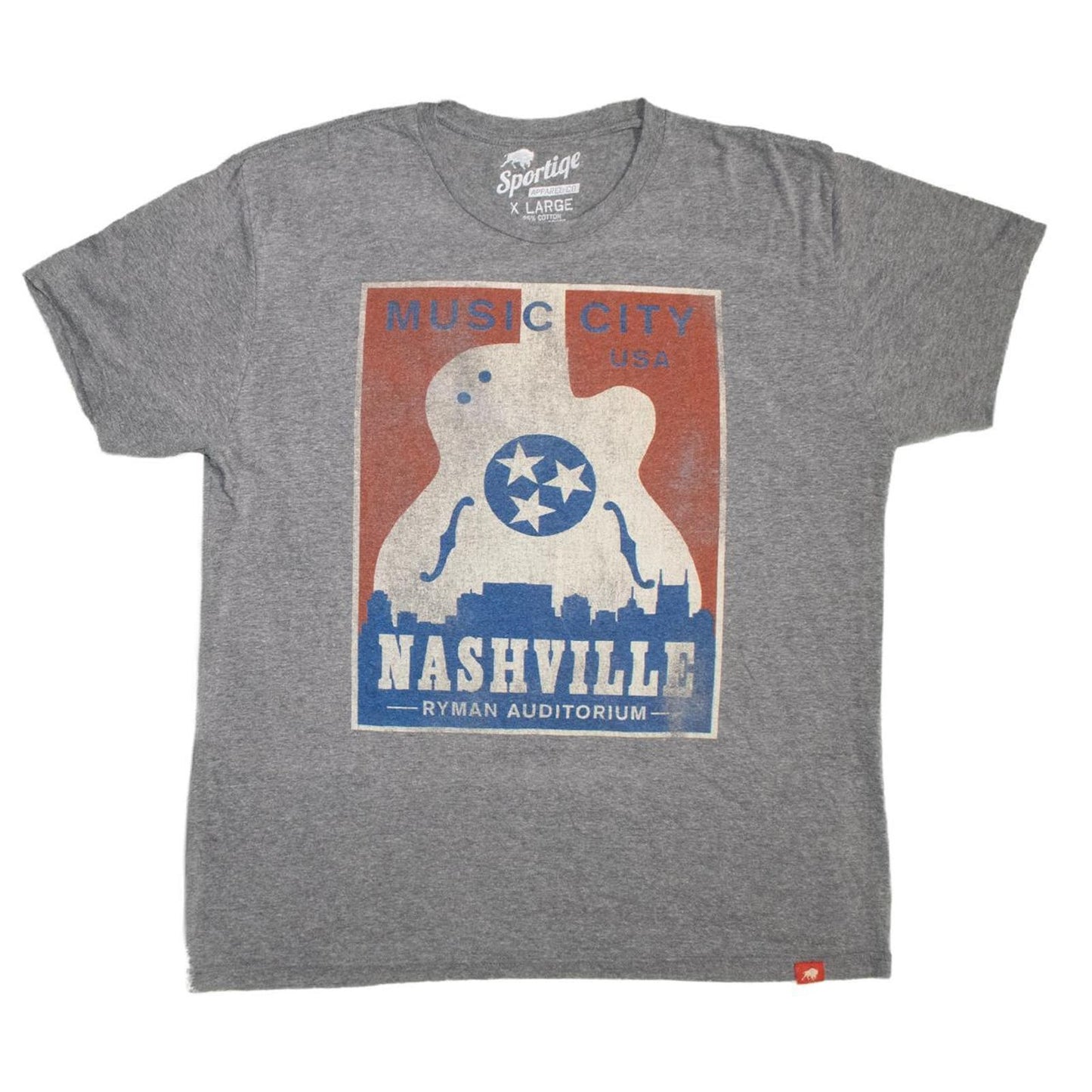 Music city nashville grey Tee